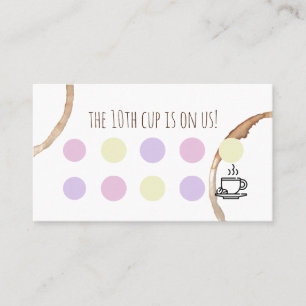 café de la carte de fidélité