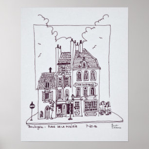 Cafe De La Mairie   Boulogne-Sur-Mer, Frankreich Poster