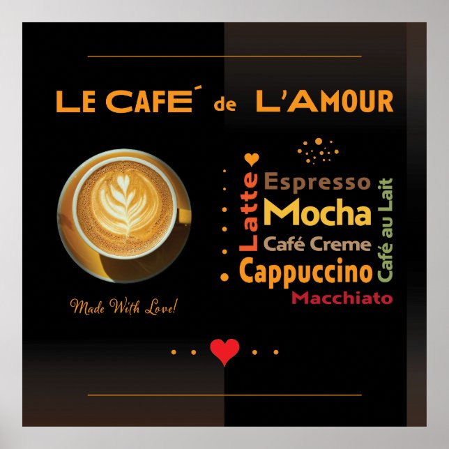 Cafe De L'Amour Poster (Vorne)