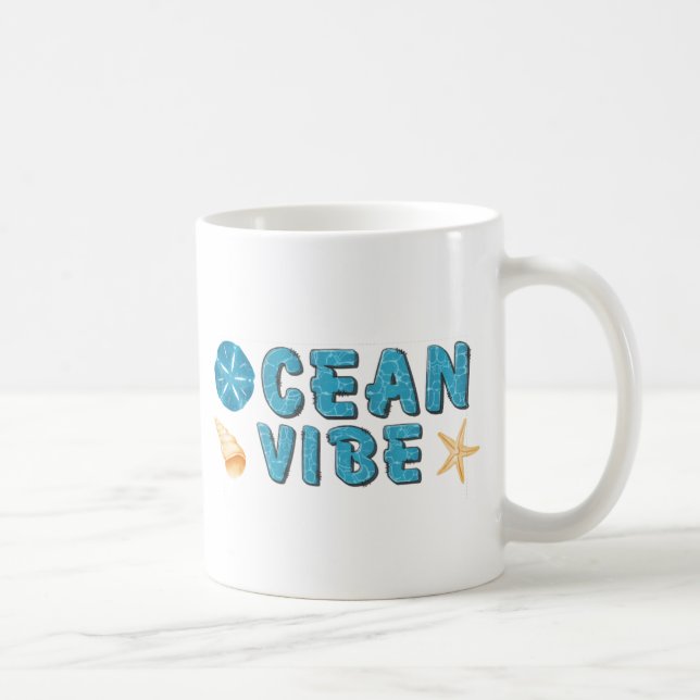 CAFÉ DE L'océan MUG BEACH DECOR MUG (Droite)