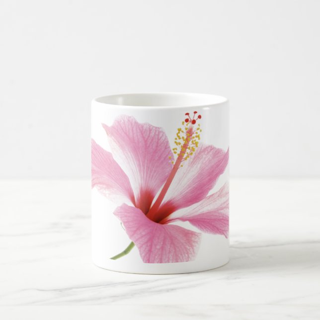 Café d'hibiscus rose personnalisé / tasse de thé (Centre)
