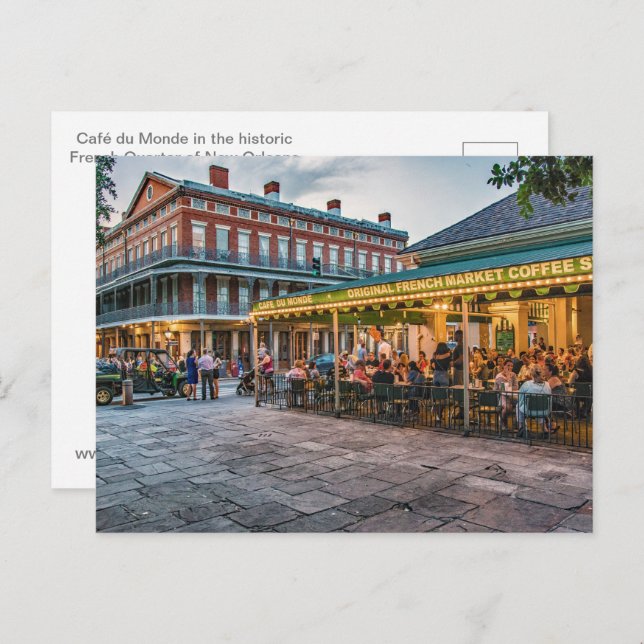 Café du Monde Postcard Postkarte (Vorne/Hinten)
