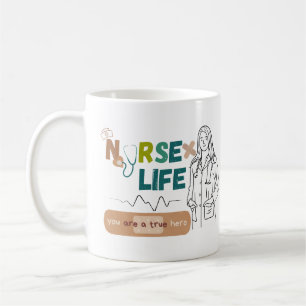 "Café, égratignures et sauver des vies - Mug de vi