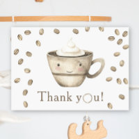 Café en préparation Baby shower Merci