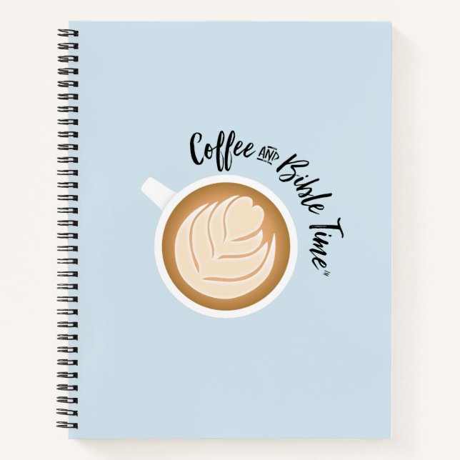 Café et Bible Time (Logo) Journal Bleu (Devant)