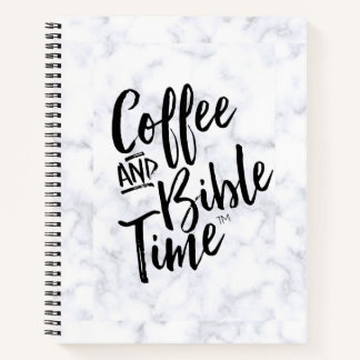Café et Bible time Marble Journal