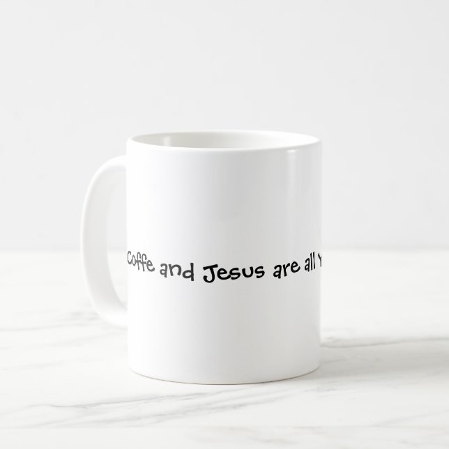 Café et Jésus Mug (Devant gauche)