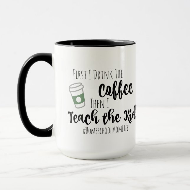 Café et tasse de Homeschooling (Gauche)