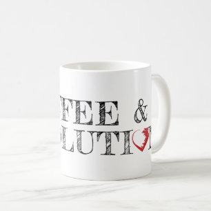 Café et tasse de logo de révolution