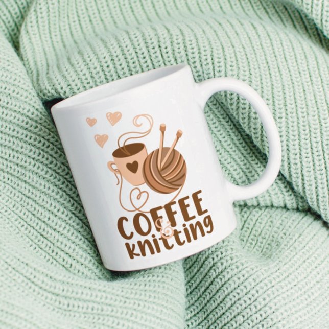 Café et Tricot Mug (Créateur téléchargé)