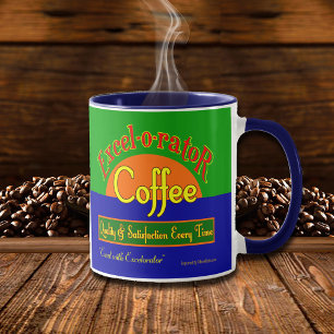 Café Excelorateur Dit Retro Étiquette Art Mug