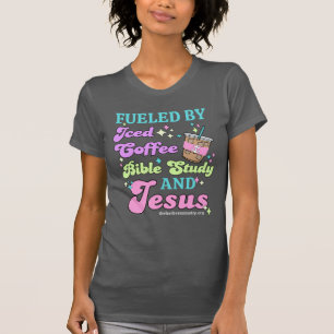 Café glacé, étude de la Bible, et T-shirt Jésus