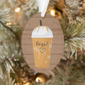Café glacé tendance personnalisé Noël