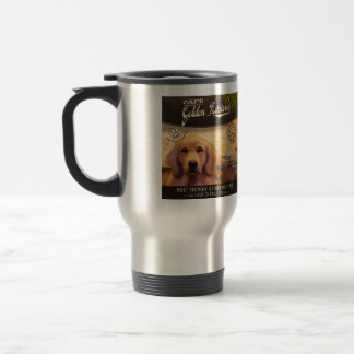 Cafe Golden Retriever Reisebecher