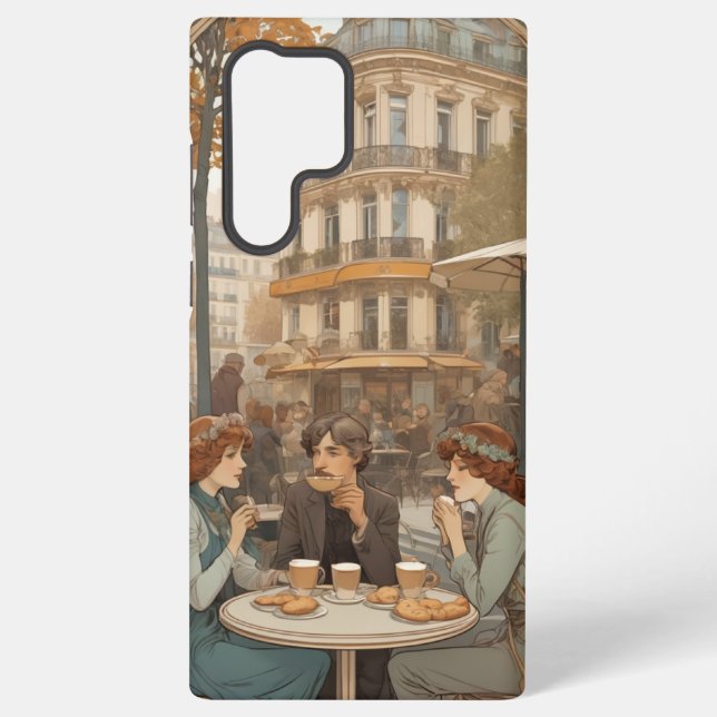 Café im Freien Samsung Galaxy Hülle (Rückseite)