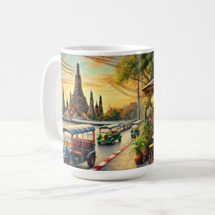 Café in Bangkok Thailand Wat Arun Kaffeetasse