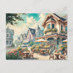 Café in Cape May New Jersey Postkarte
