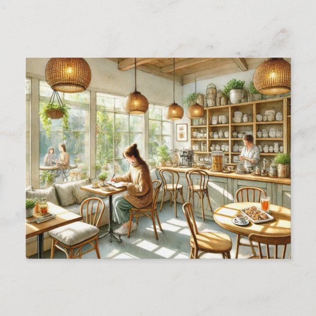 Café in Hualien Postkarte (Vorderseite)