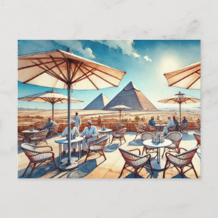 Café in Kairo Ägypten Postkarte