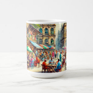 Café in Kalkutta Indien Kaffeetasse