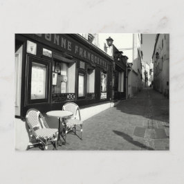 Café in Montmarte Postkarte