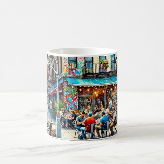 Café in New York Bronx Kaffeetasse (Mittel)
