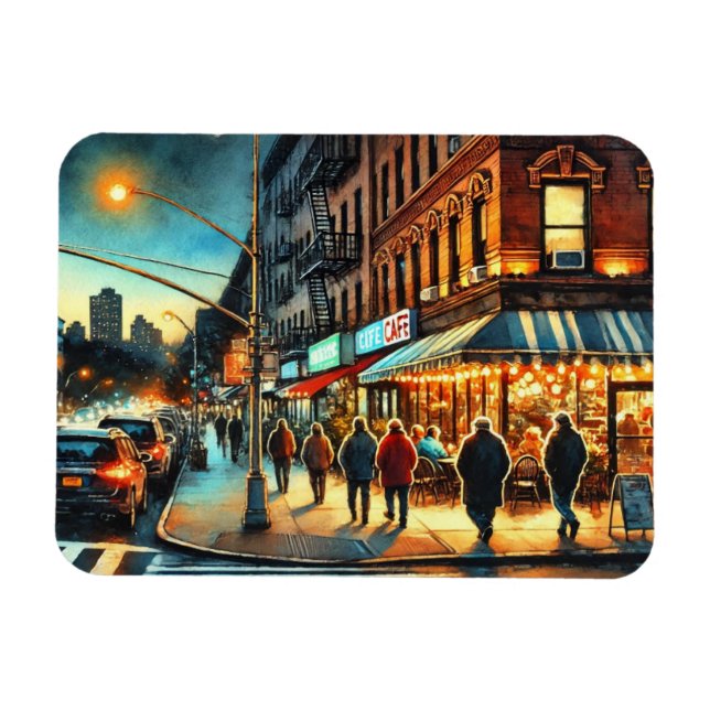 Café in New York Bronx Magnet (Horizontal)