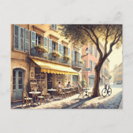 Café in Nizza Tasse Frankreich Postkarte
