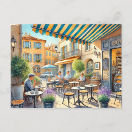 Café in Nizza Tasse Frankreich Postkarte