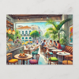 Café in Rio Brasilien Tasse Postkarte