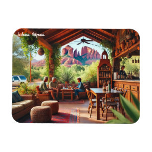 Café in Sedona Magnet