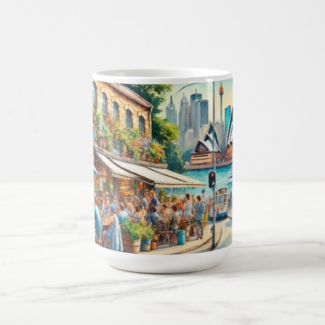 Café in Sydney Australien Kaffeetasse (Mittel)