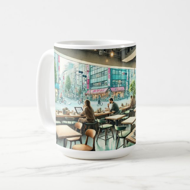 Café in Tokio Kaffeetasse (Vorderseite Links)