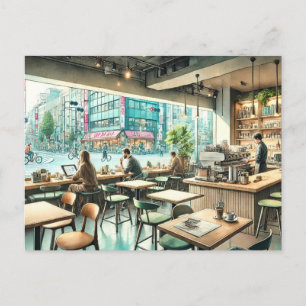 Café in Tokio Postkarte