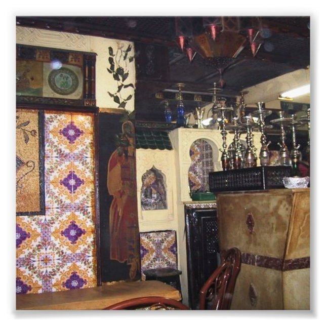 Café in Tunis Fotodruck (Vorne)