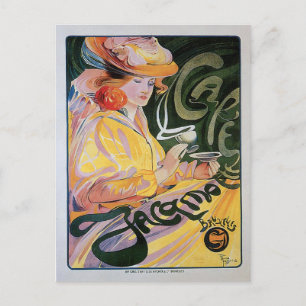 Cafe Jacamo Vintage-Kaffeetrinken-Werbekunst Postkarte