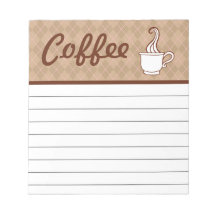 Café Kitchen Bloc-notes Liste d'achat Cadeau