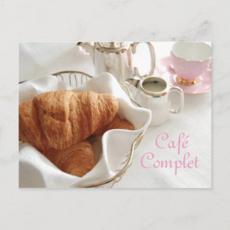 Café Komplet, Kontinentales Frühstück Postkarte
