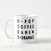 CAFÉ KPOP RAMEN KDRAMA CAFÉ MUG
