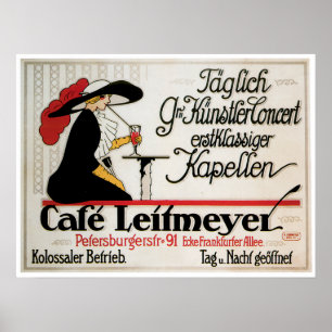 Cafe Leitmeyer Vintages Café Drink Poster