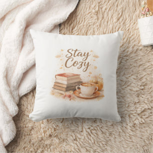 Café & Livres Esthétique   Coussin Décoratif Reste