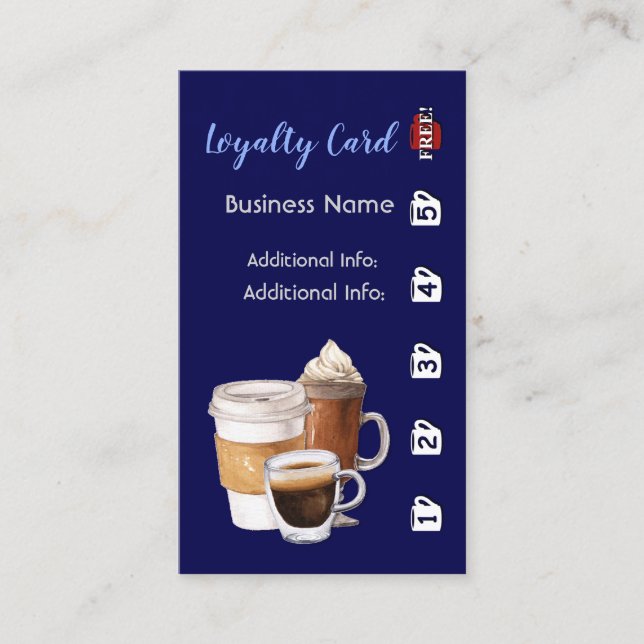 Café-Loyalität Karte 4 (Vorderseite)