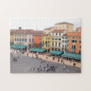 Café-Marktplatz-BH - Verona, Italien - Puzzlespie