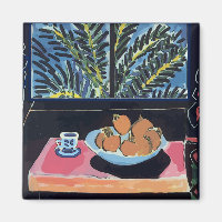Café mit Orangen und Kaffee