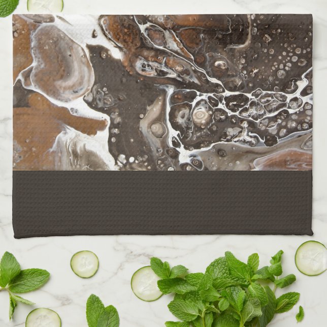 "café Mokkameerjungfrau mit Peitsche" Geschirrtuch (Gefaltet)