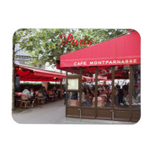 Cafe Montparnasse, Paris Flexible Foto Magnet