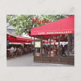 Café Montparnasse Paris, Frankreich, Reise Postcar Postkarte