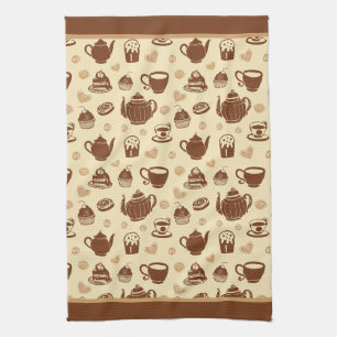 Café motif Serviettes de cuisine