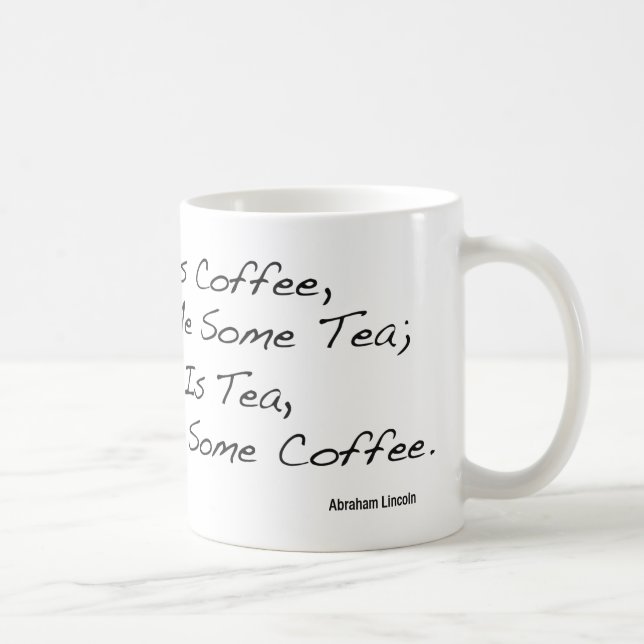 Café ? Mug blanc classique 11 oz (Droite)