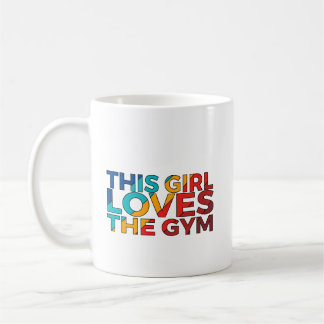 Café Mug Cette fille adore la salle de gym